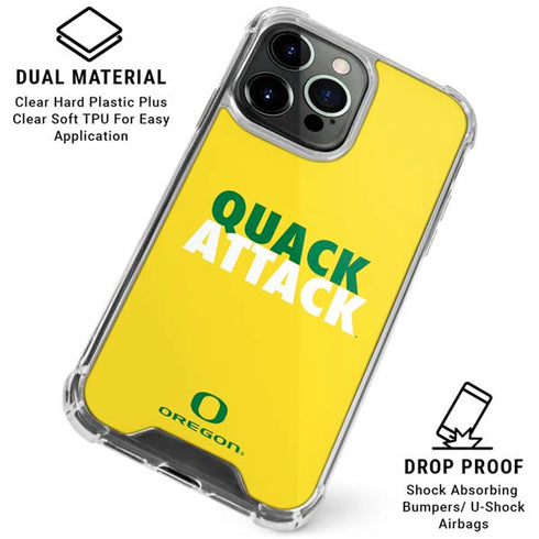 University of Oregon Quack Attack iPhone 16 Pro Clear Case