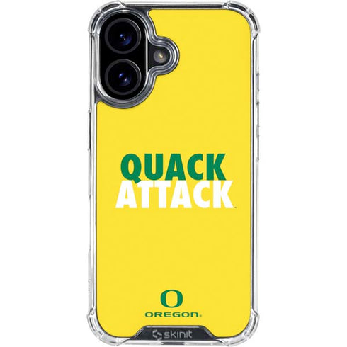 University of Oregon Quack Attack iPhone 17 Clear Case