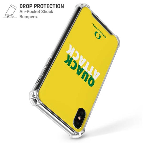 University of Oregon Quack Attack iPhone X/XS Clear Case