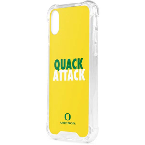 University of Oregon Quack Attack iPhone XS Clear Case