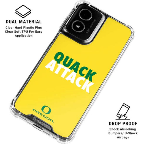 University of Oregon Quack Attack Moto G Power 5G (2024) Clear Case