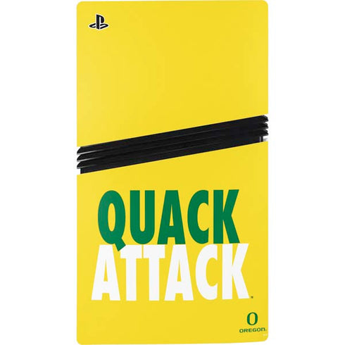 University of Oregon Quack Attack PS5 Pro Console Skin