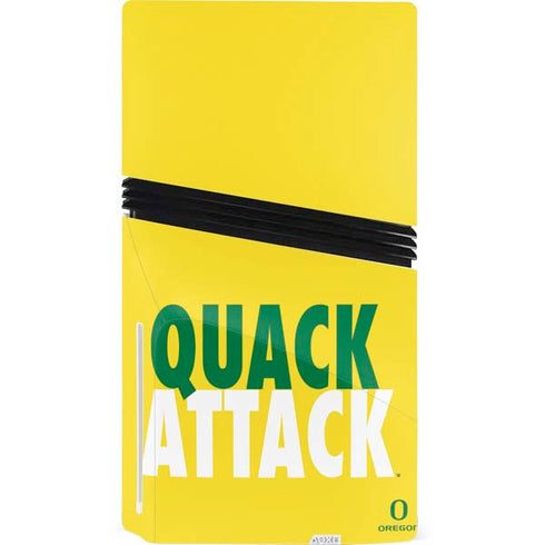 University of Oregon Quack Attack PS5 Pro Disk Console Skin