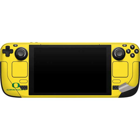 University of Oregon Quack Attack Steam Deck Handheld Gaming Computer Skin