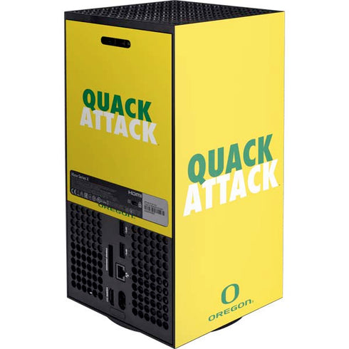 University of Oregon Quack Attack XBox Series X Digital Edition Console Skin