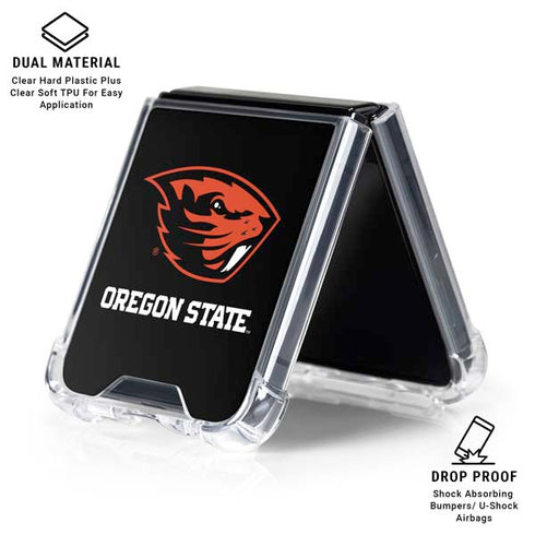 Oregon State University Beavers Galaxy Z Flip6 Clear Case