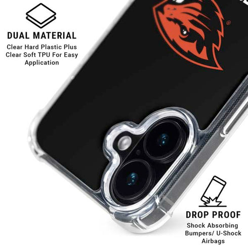 Oregon State University Beavers iPhone 16 Clear Case
