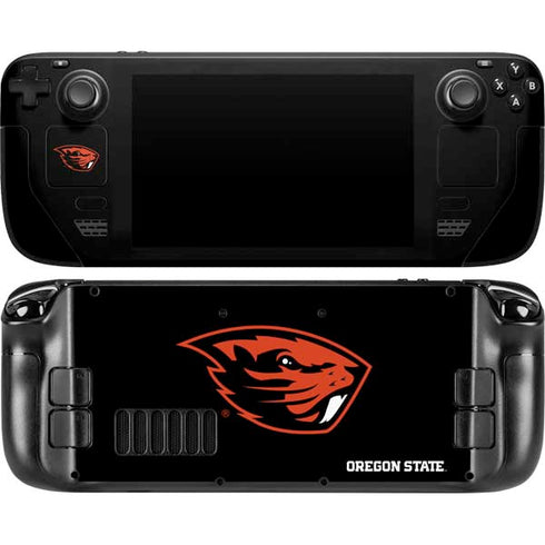 Oregon State University Beavers Steam Deck Handheld Gaming Computer Skin