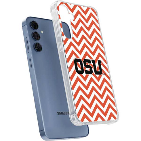 Oregon State University Chevron Galaxy A55 5G Clear Case