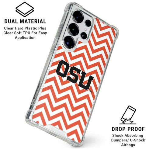Oregon State University Chevron Galaxy S25 Ultra Clear Case