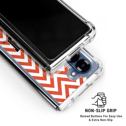 Oregon State University Chevron Galaxy Z Fold6 Clear Case