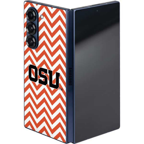 Oregon State University Chevron Galaxy Z Fold6 Skin