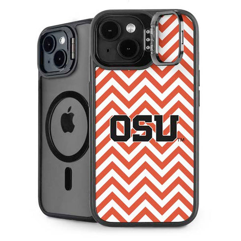 Oregon State University Chevron iPhone 15 Plus Kickstand Case