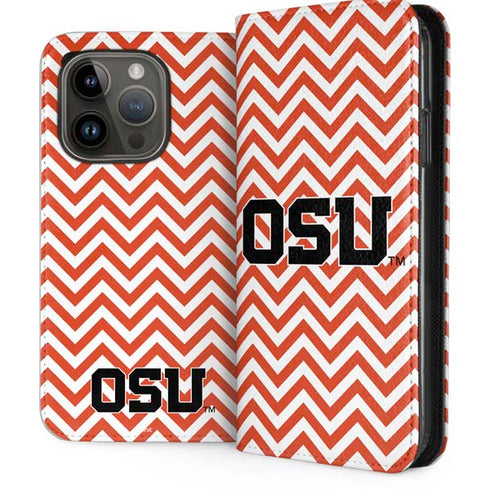 Oregon State University Chevron iPhone 15 Pro Folio Case