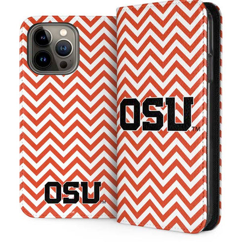 Oregon State University Chevron iPhone 15 Pro Max Folio Case
