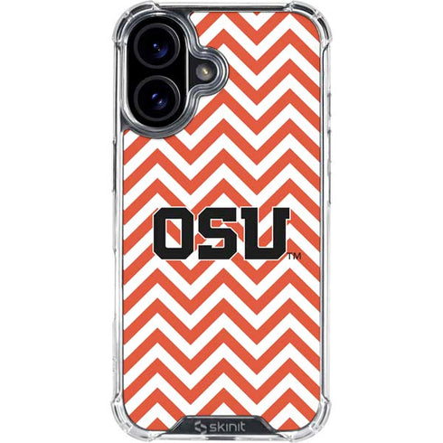 Oregon State University Chevron iPhone 16 Plus Clear Case