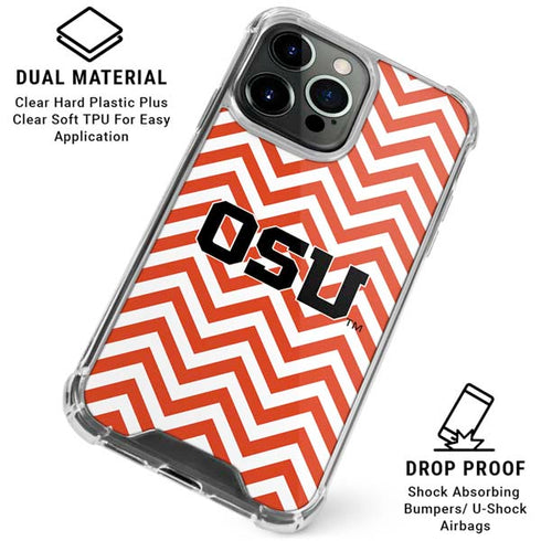 Oregon State University Chevron iPhone 16 Pro Clear Case