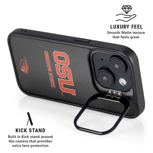 Oregon State University Logo iPhone 14 Plus Kickstand Case