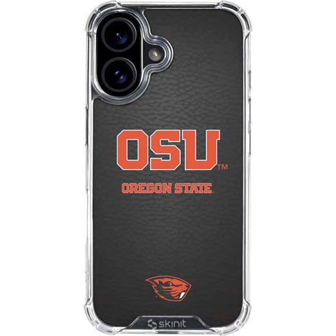 Oregon State University Logo iPhone 16 Plus Clear Case