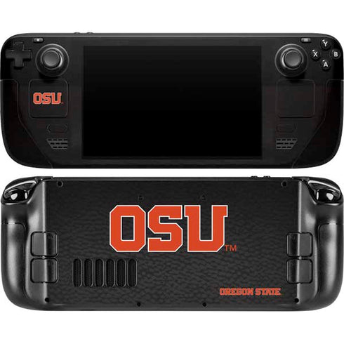 Oregon State University Logo Steam Deck Handheld Gaming Computer OLED Skin