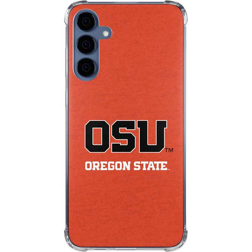 Oregon State University Orange Galaxy A55 5G Clear Case