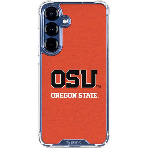 Oregon State University Orange Galaxy S25 Clear Case