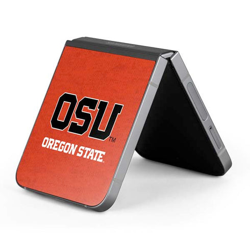 Oregon State University Orange Galaxy Z Flip6 Skin