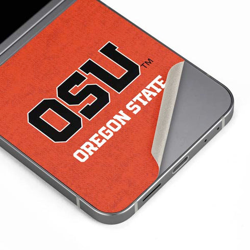 Oregon State University Orange Galaxy Z Flip6 Skin