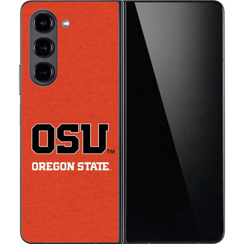 Oregon State University Orange Galaxy Z Fold5 5G Skin
