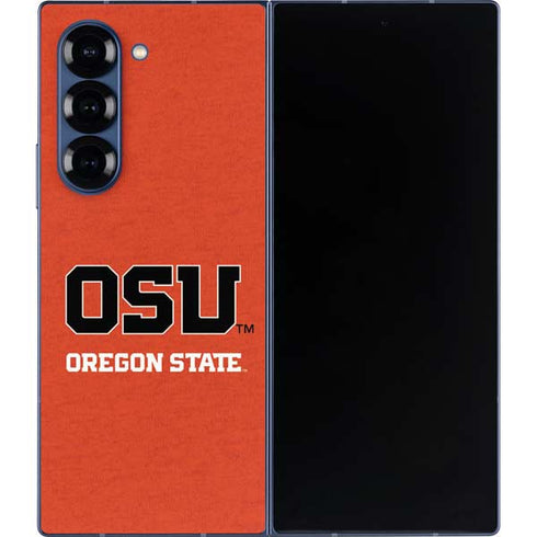 Oregon State University Orange Galaxy Z Fold6 Skin