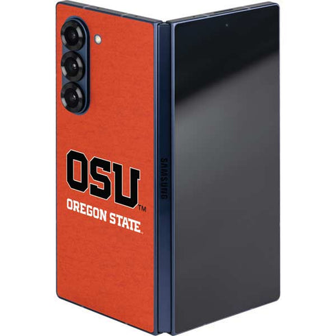 Oregon State University Orange Galaxy Z Fold6 Skin