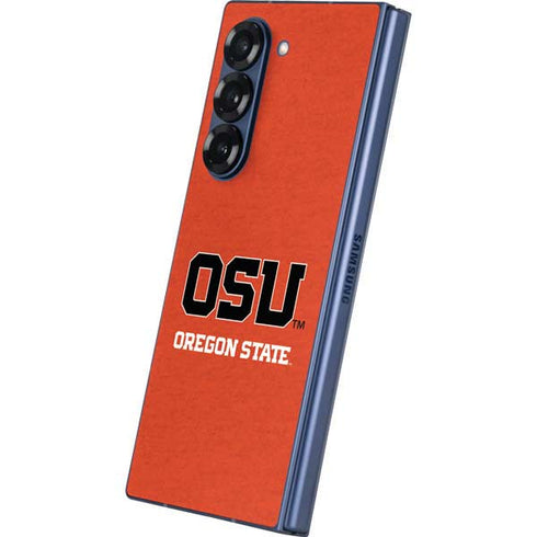 Oregon State University Orange Galaxy Z Fold6 Skin