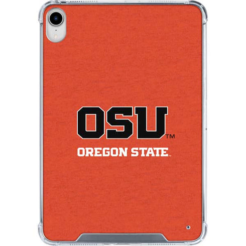 Oregon State University Orange iPad 11th Gen (2025) Clear Case
