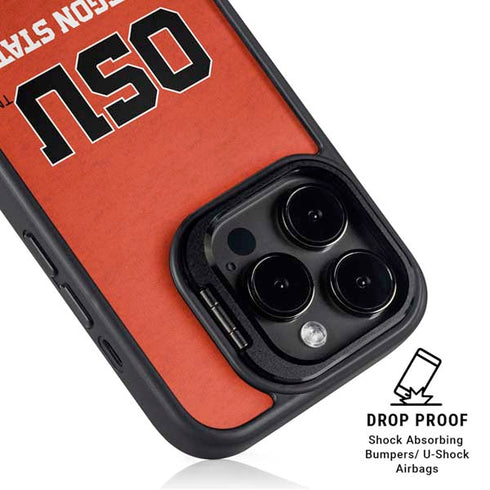 Oregon State University Orange iPhone 13 Pro Kickstand Case