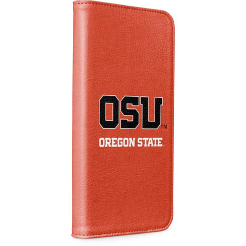 Oregon State University Orange iPhone 15 Plus Folio Case