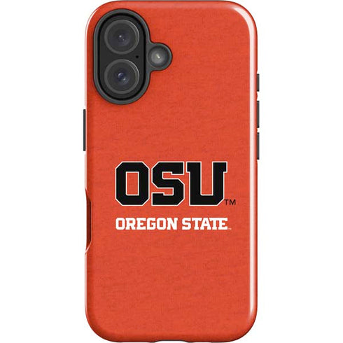 Oregon State University Orange iPhone 16 Impact Case
