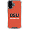 Oregon State University Orange iPhone 16 Plus Clear Case