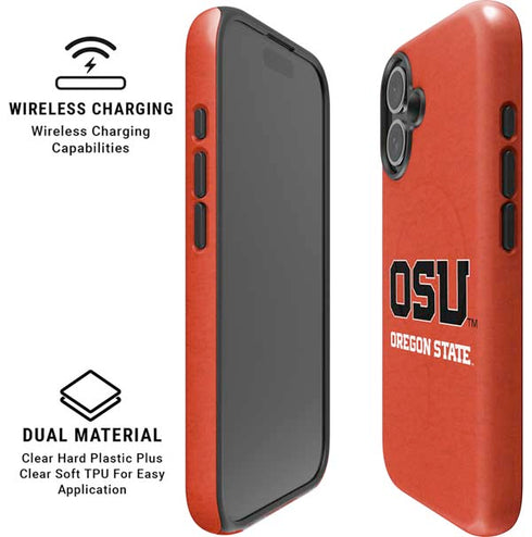 Oregon State University Orange iPhone 16 Plus Magsafe Impact Case