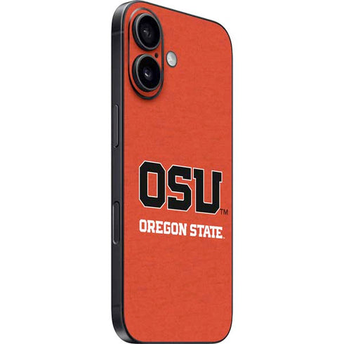 Oregon State University Orange iPhone 16 Plus Skin