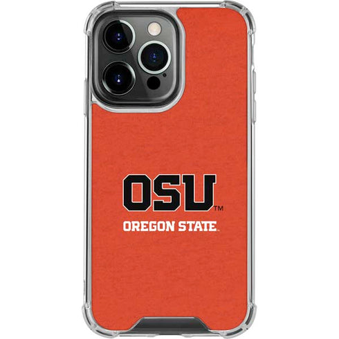 Oregon State University Orange iPhone 16 Pro Clear Case