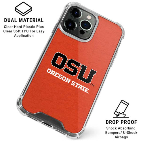 Oregon State University Orange iPhone 16 Pro Clear Case
