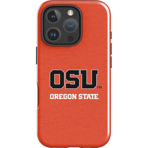 Oregon State University Orange iPhone 16 Pro Max Impact Case