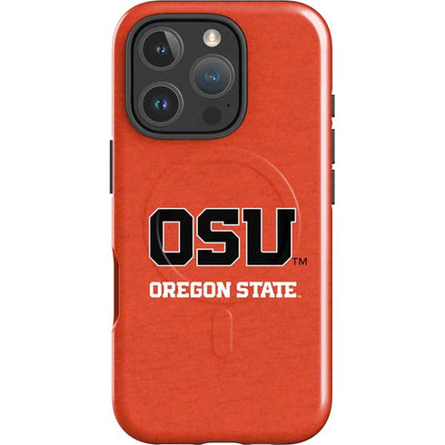 Oregon State University Orange iPhone 16 Pro Max Magsafe Impact Case