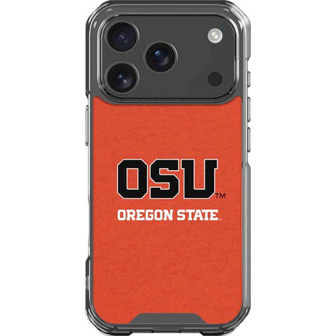 Oregon State University Orange iPhone 18 Pro Clear Case
