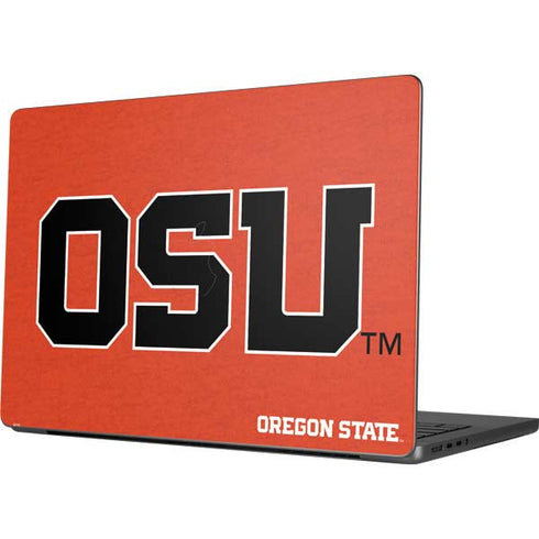 Oregon State University Orange Apple MacBook Pro 14-inch Skin