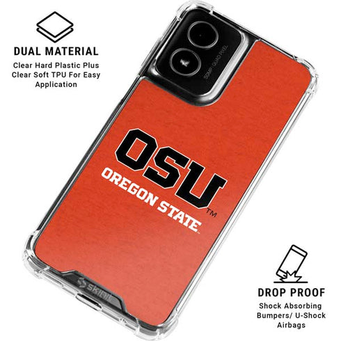 Oregon State University Orange Moto G Power 5G (2024) Clear Case