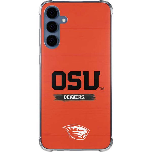 Oregon State University Texture Galaxy A55 5G Clear Case