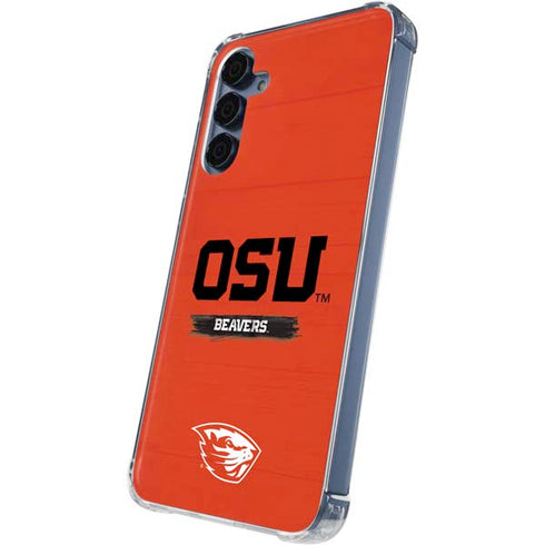 Oregon State University Texture Galaxy A55 5G Clear Case