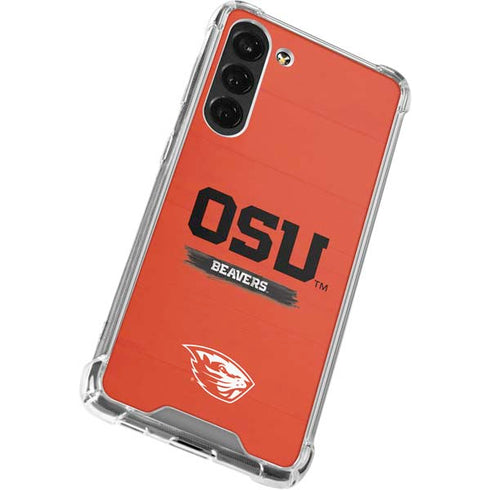Oregon State University Texture Galaxy S24 FE Clear Case