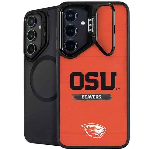 Oregon State University Texture Galaxy S25 Kickstand Case
